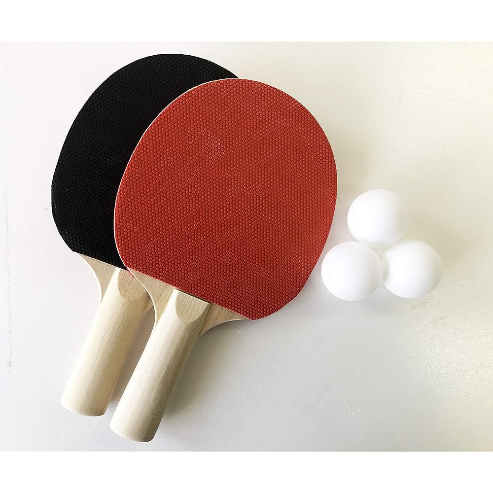 LITEC Family Table Tennis Set Table Tennis at Home Table 2 Rackets, Net, 3 Balls 108