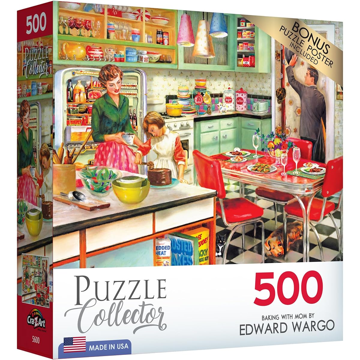 Cra-Z-Art - RoseArt - Puzzle Collector - Baking with Mom - 500 Piece Jigsaw Puzzle