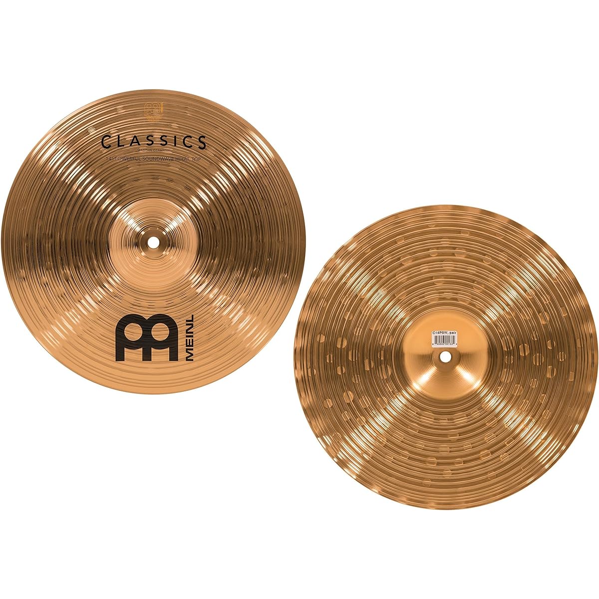 MEINL Cymbals Classic Series Hi-Hat Cymbal 14" Soundwave Hihat C14PSW [Official Japanese Product]