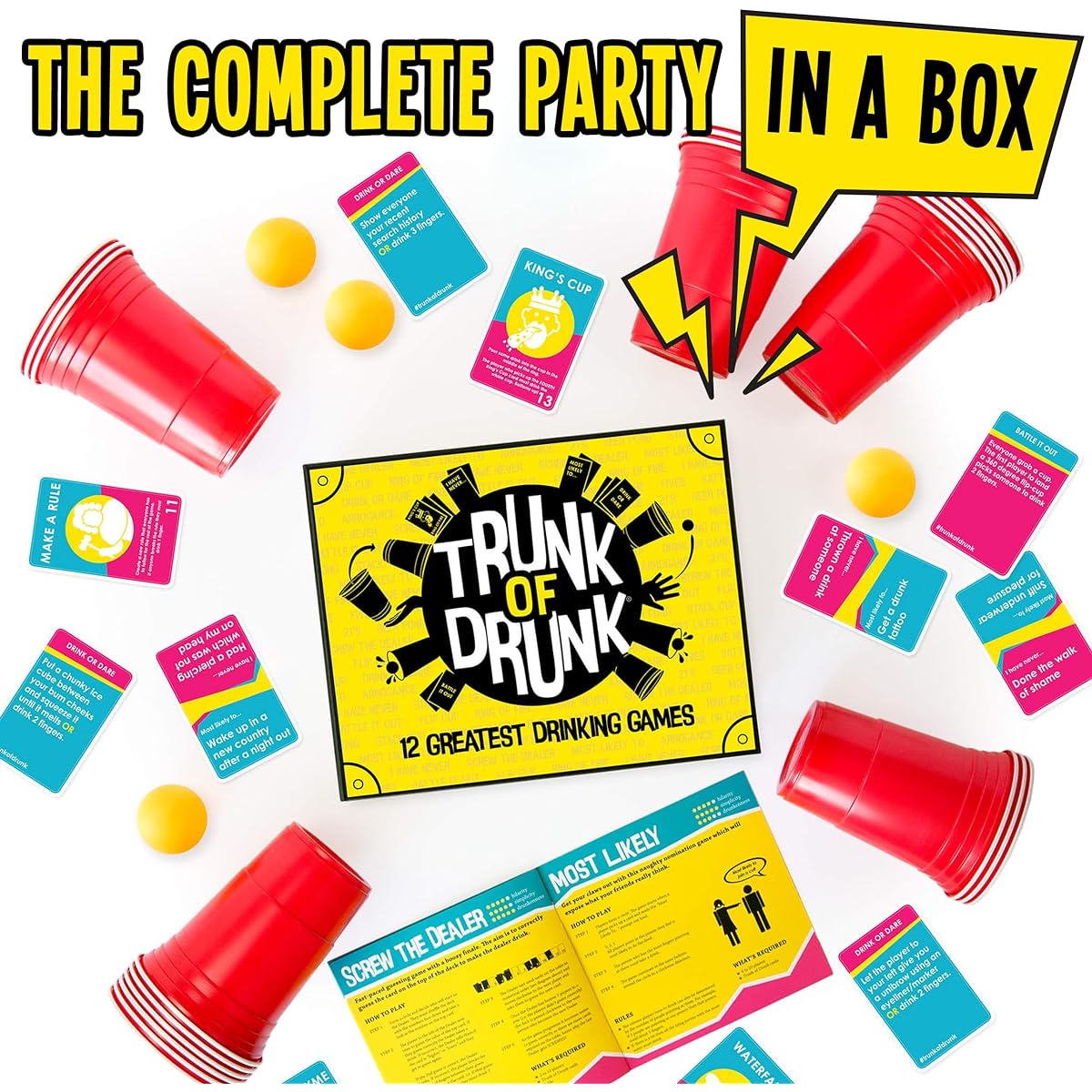 Trunk of Drunk - 8 Greatest Drinking Games (Beer Pong, Ring of Fire, Never Have I Ever and more)