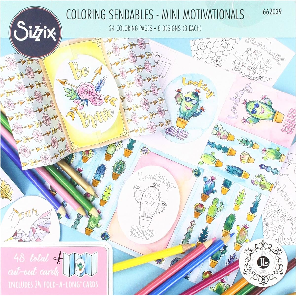 Sizzix 662039 Motivational Coloring Book