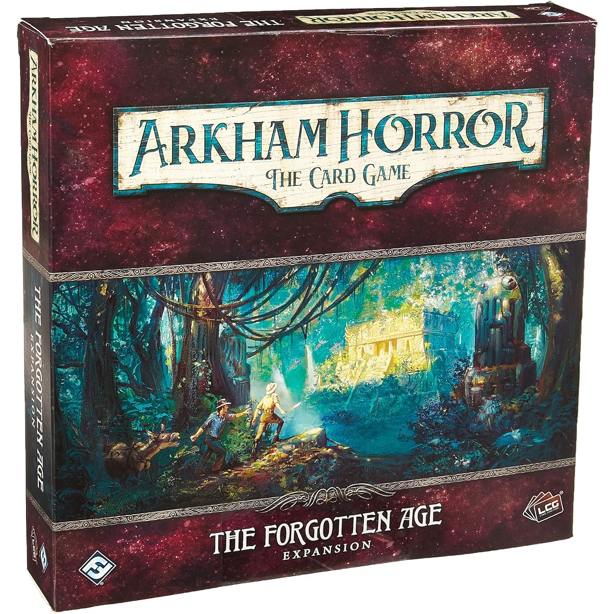 Fantasy Flight Games Arkham Horror Card Game The Forgotten Age Deluxe Expansion - Unearth Ancient Secrets! Cooperative Lifestyle Card Game Ages 14+ 1-4 Players Play Time 1-2 Hours