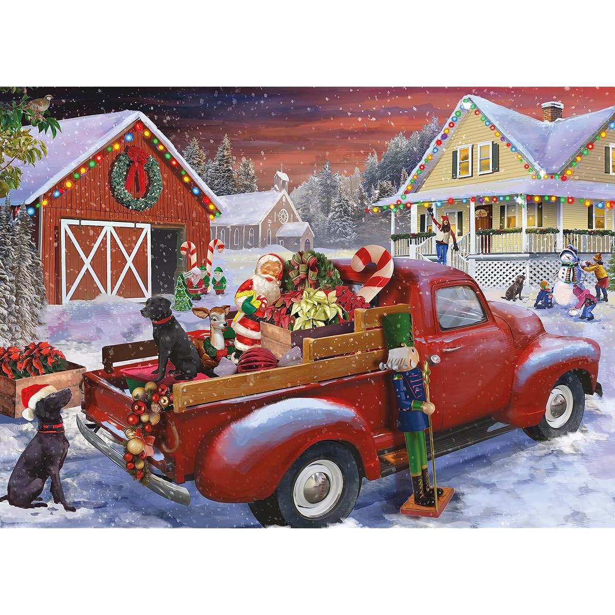 Ceaco - Classic Christmas - Partridge in a Pear Tree - 1000 Piece Jigsaw Puzzle