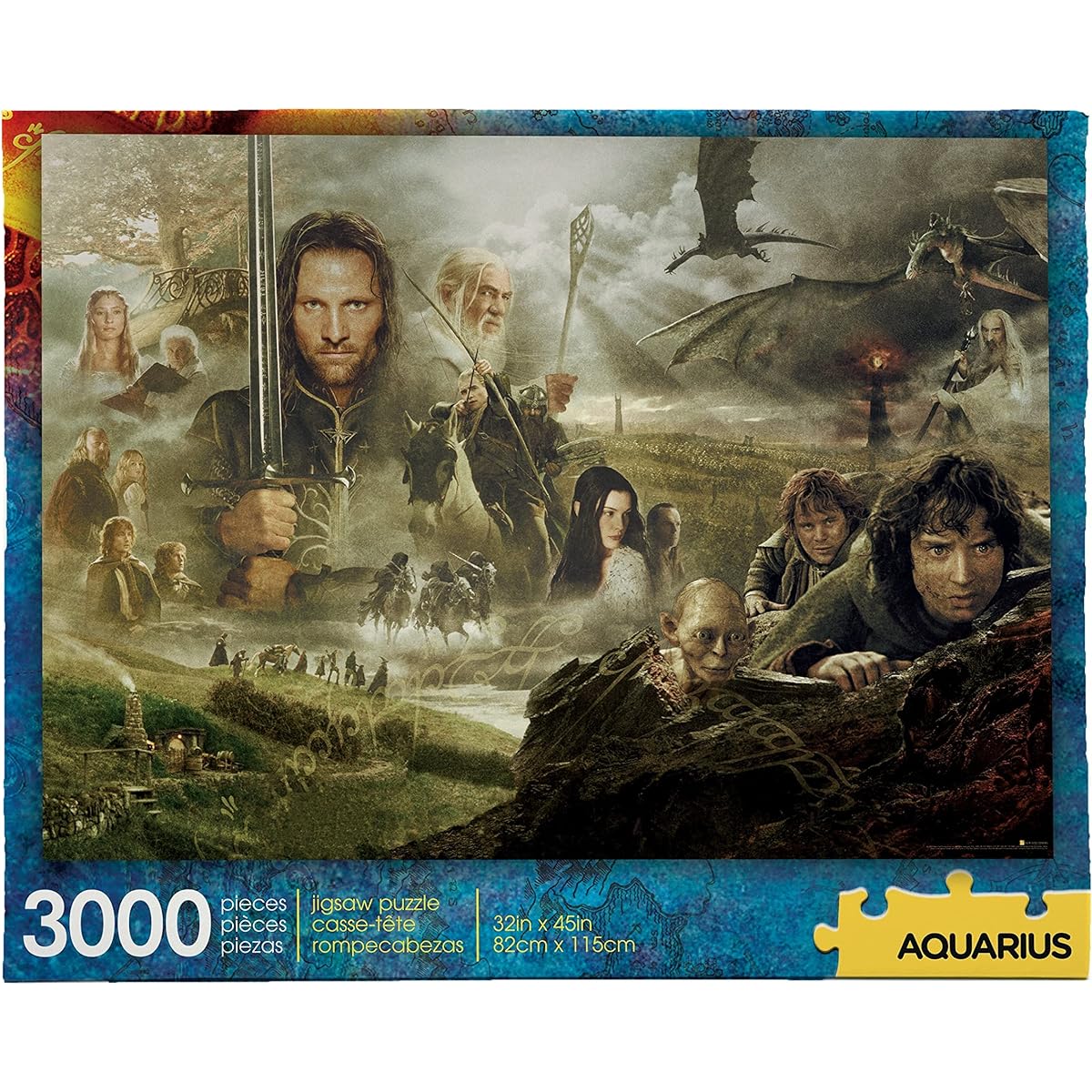 The Lord Of The Rings (Lord of the Rings) Movie Trilogy 3000 Piece Jigsaw Puzzle (3000 Piece Jigsaw Puzzle) [Parallel Import]
