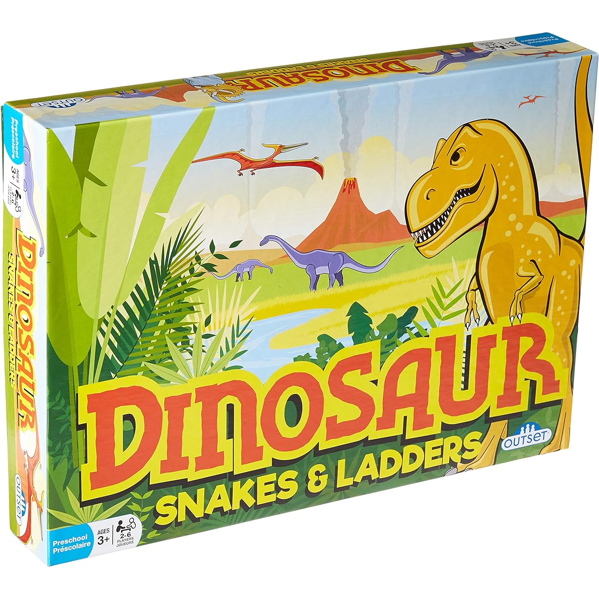 Outset Media Dinosaur Snakes and Ladders Game