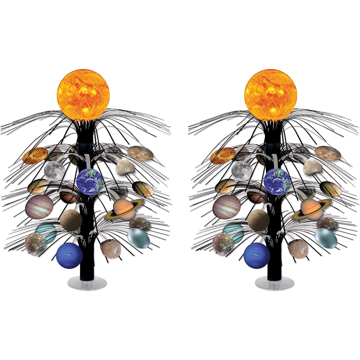 Beistle 53520 Solar System Cascade Centerpiece 2 Pieces 18" Multicolor