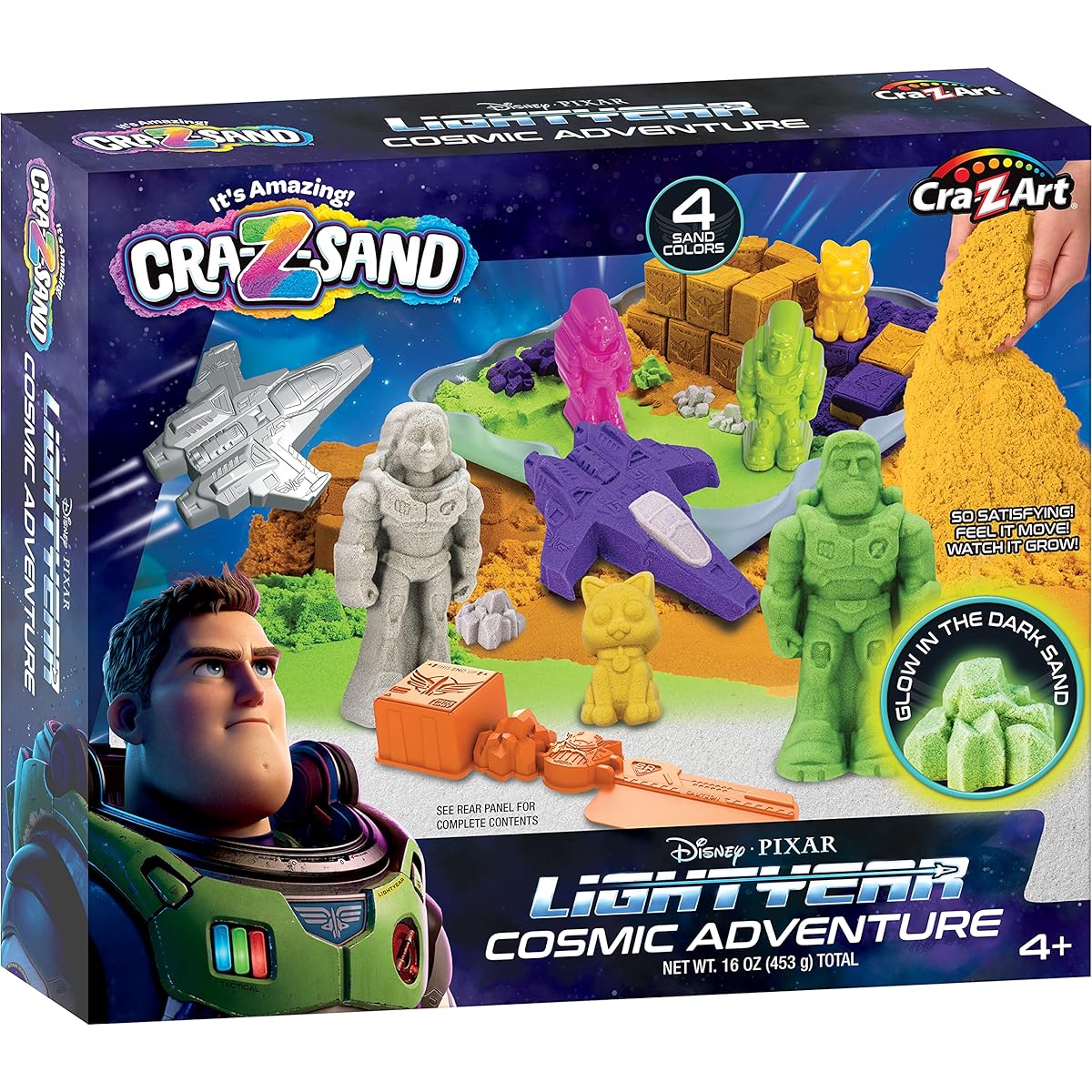 Disney Pixar Lightyear Cosmic Adventure CRA-Z-S Sand Playset Glow in the Dark Sand
