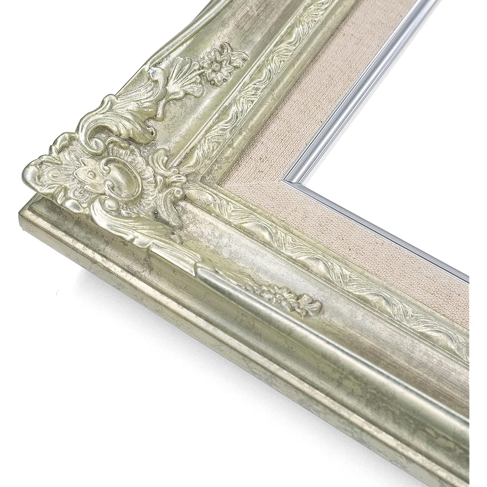 Large Oil Painting Frame 9232N Acrylic Specifications with Wall Hook (F3, Silver)