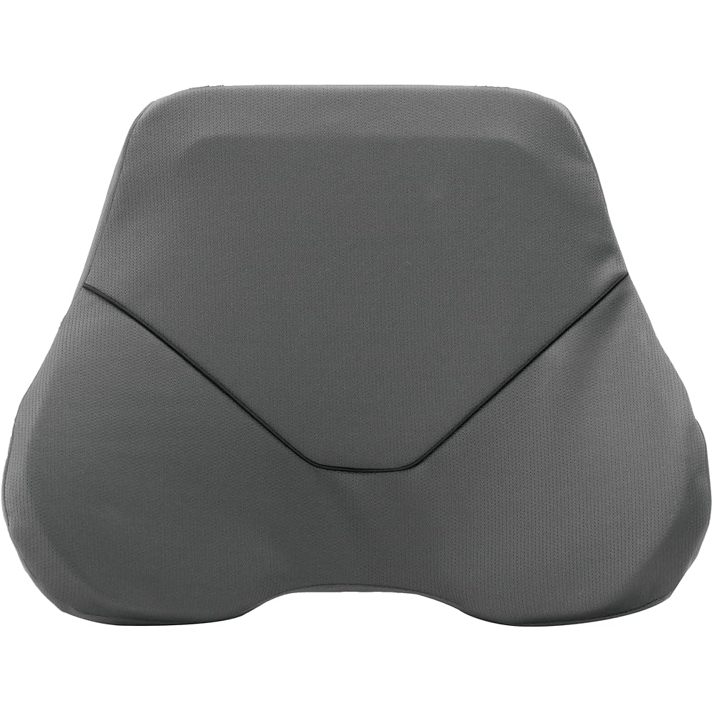 EXGEL Gaming Chair Back Cushion, Gray Cushion, Lower Back Pain, Lower Back Pain Prevention, Lumbar, Gaming Chair, Made in Japan, Seat Cushion, Urethane Foam