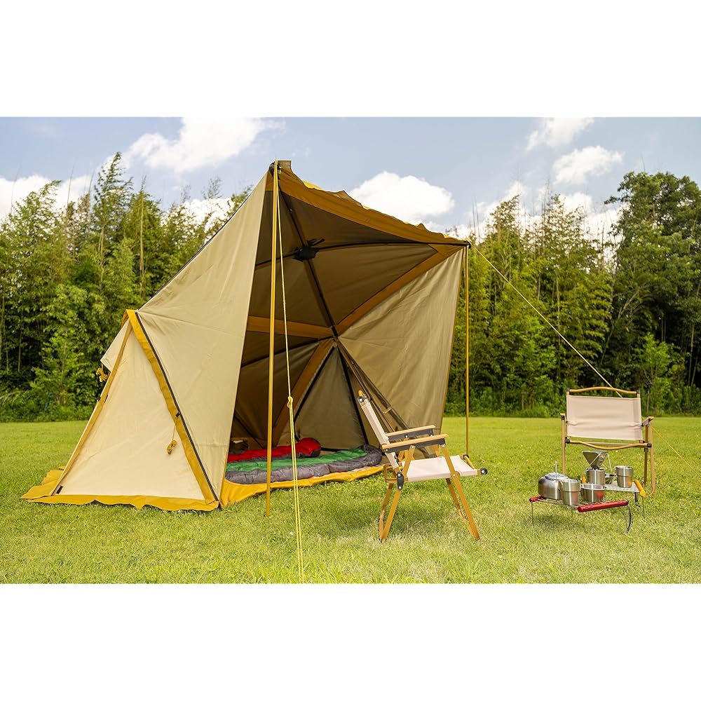 icamp Rakubain Super quick and easy to set up tent for 2 to 3 people, front room, UV protection, waterproof, with special ground sheet, canopy opening/closing, with poles, connectable, water pressure 2000mm, family, easy to take down, beginners, one-touc
