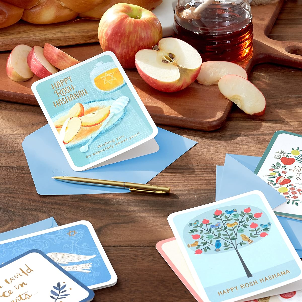 Hallmark Tree of Life Rosh Hashanah Card Assortment Peace In Our Hearts (24 Cards with Envelopes)