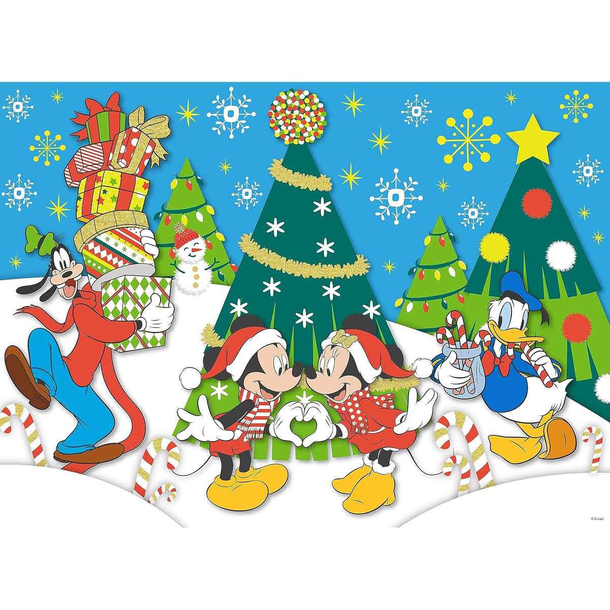 Ceaco - Disney Holidays - Mickey & Minnie Holiday Love - 200 Piece Jigsaw Puzzle