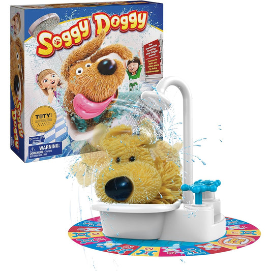 Soggy Doggy, The Showering Shaking Wet Dog Award-Winning Kids Game Board Game for Family Night Fun Games for Kids Toys & Games, for Kids Ages 4 and up
