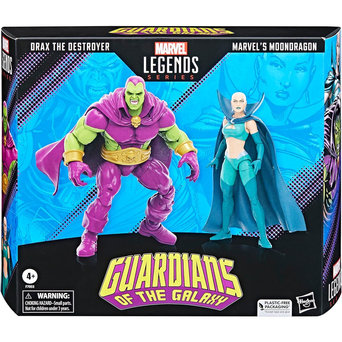 Marvel Legends Series Drax the Destroyer Moondragon Comic-Inspired 6-Inch Action Figures (2pcs), F7055