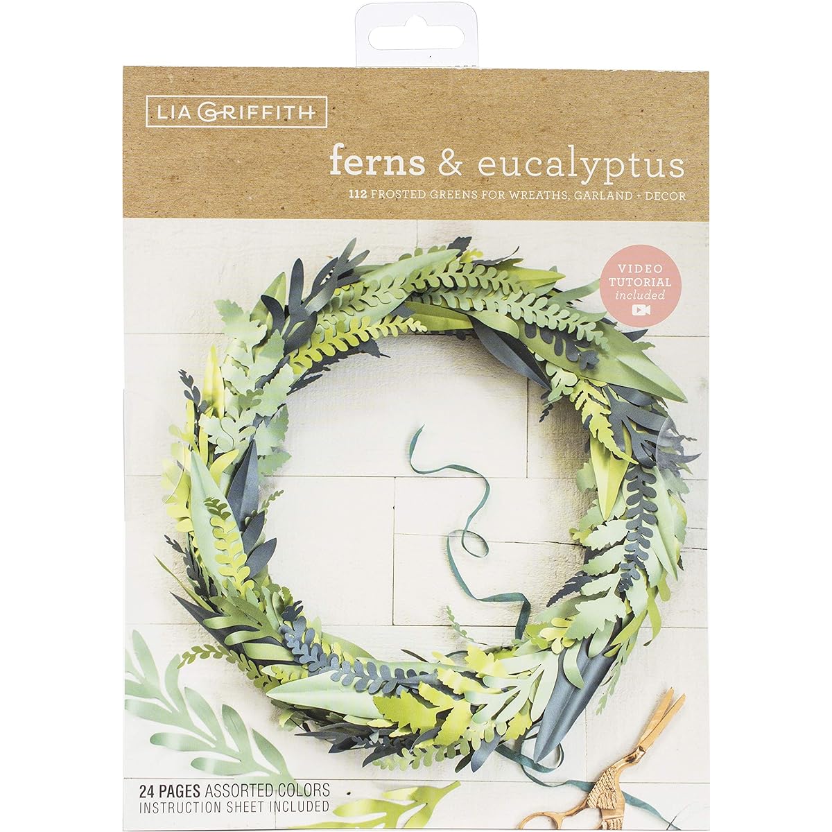 Creativity Street Lia Griffith Paper Stacks 8.5" x 11" Pack of 24, Fern