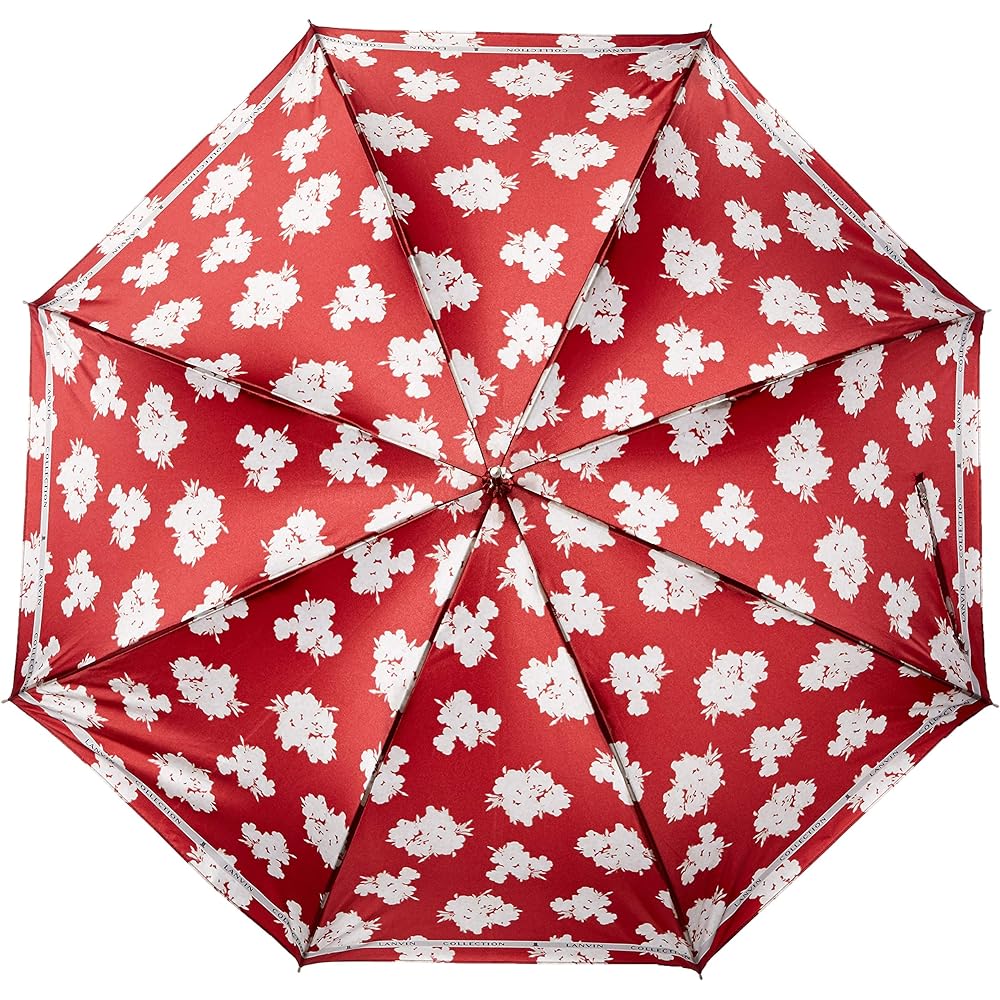 [Moonbat] MOONBAT LANVIN COLLECTION Long Umbrella Umbrella Satin Flower Floral Pattern Women's 21-083-10527-00 Rib Length: 60cm