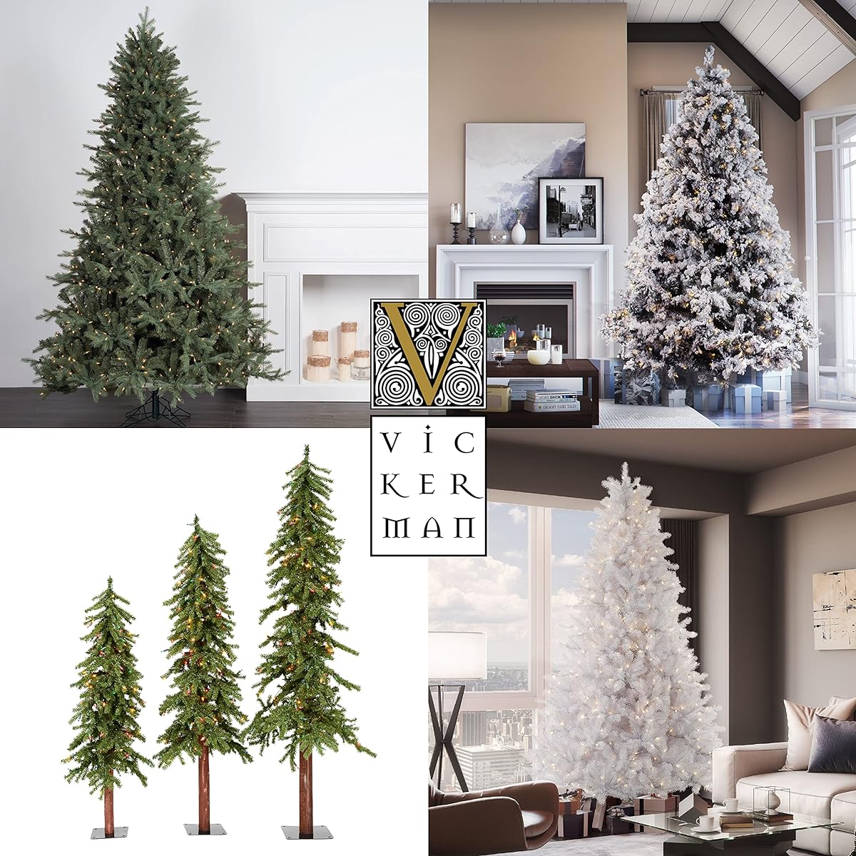 Vickerman Carmel Pine Artificial Table Top Christmas Tree 3ft Green