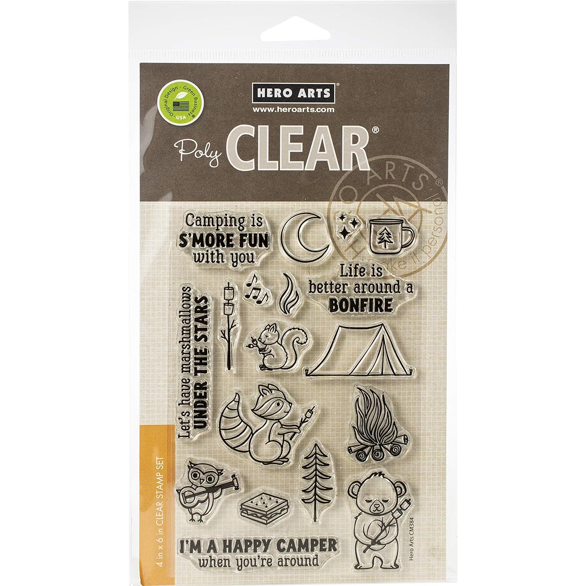 HERO ARTS CM384 Clear STMP S'Mores Bonfire