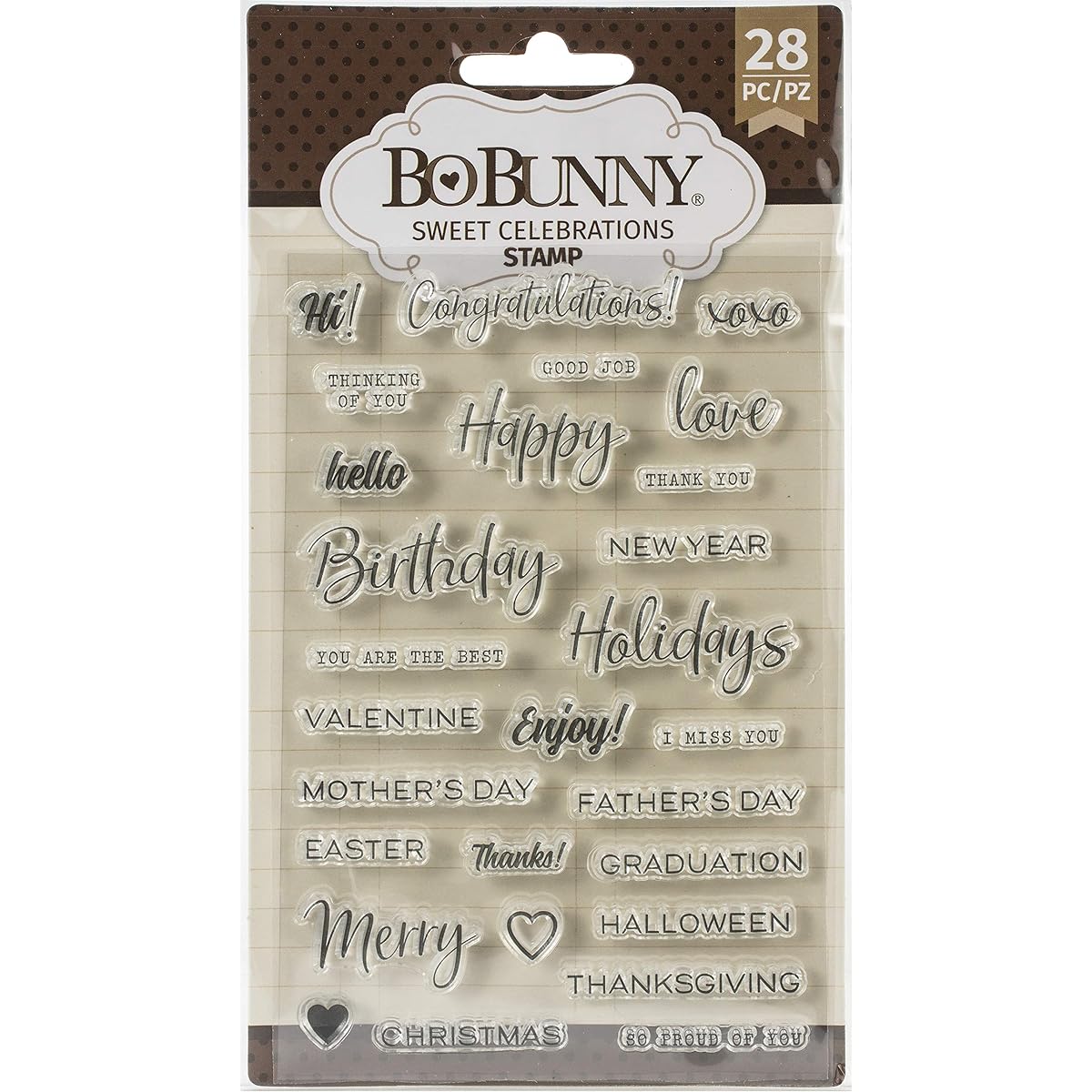 BoBunny Stamps-Sweet Celebration