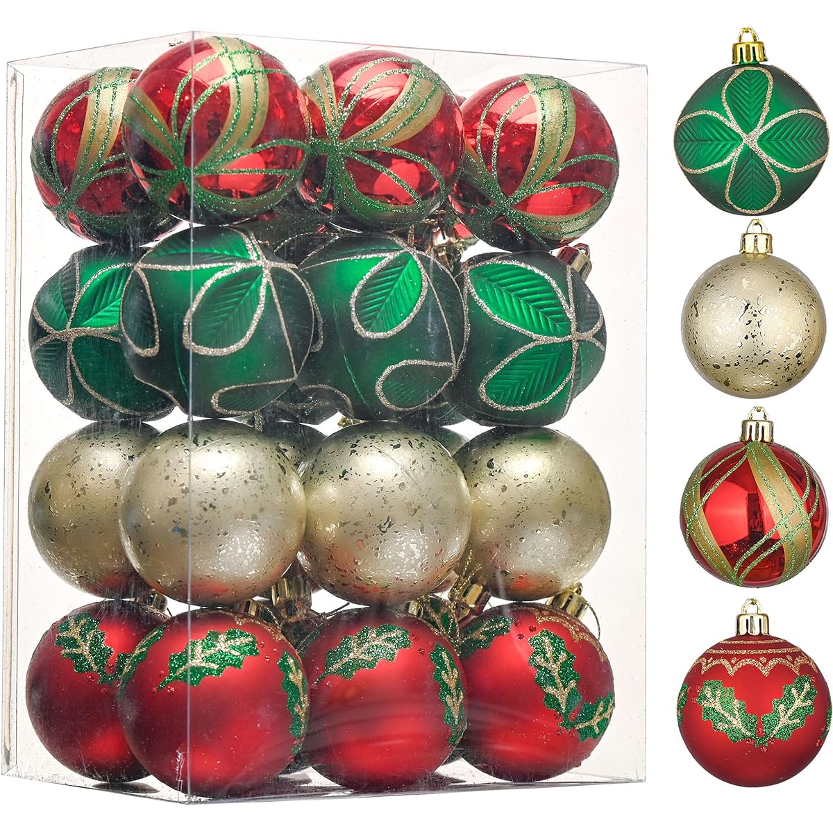 Valery Madelyn 24ct Woodland Christmas Ball Ornament, 70mm Gold 16XM01BSWL001
