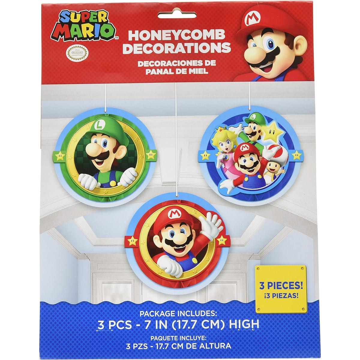 super mario bros honeycomb decoration