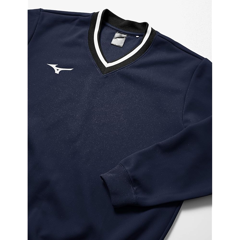 Mizuno 62JC8002 Tennis Wear Sweatshirt, V-Neck, Thick, Sweat Absorbent, Quick Drying, Stretch, Unisex