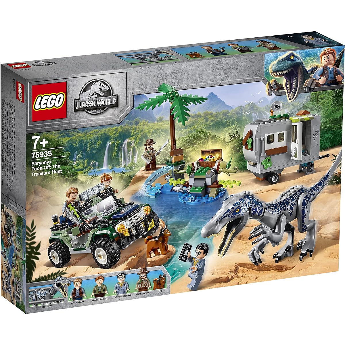 LEGO Jurassic World Baryonyx Showdown Treasure Hunt 75935 Blocks Toy Dinosaur Boys