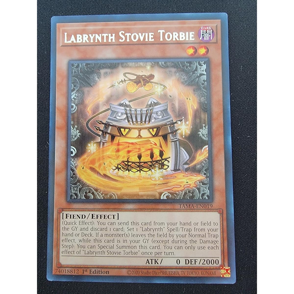 Labrynth Stovie Torbie TAMA-EN019 Tactical Masters Rare 1st Edition