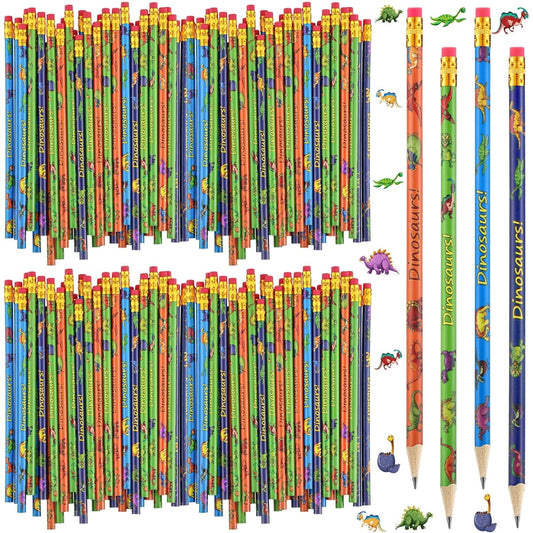 Dinosaur Pencils Assortment Dinosaur Pencils Multicolor Pencils Dinosaur Theme Party Favors Classroom Rewards Dinosaur Theme Boys Birthday Party (Pack of 96)