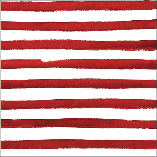 (Luncheon, Dotted and Striped - Garnet) - Creative Converting Elise 16 Count 3 Ply Dotted and Striped Luncheon Napkins, Garnet