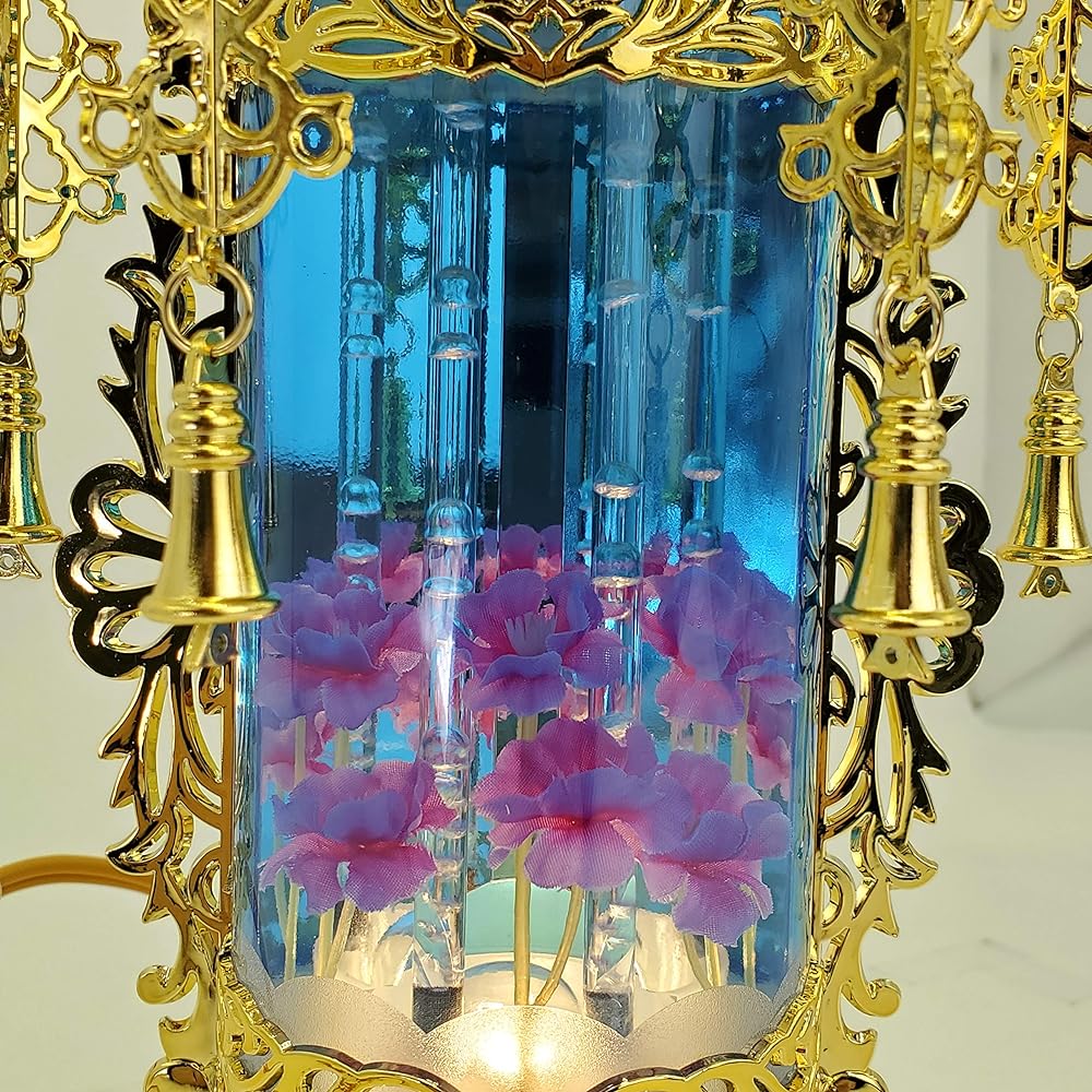 Lacquer product, Bon lantern, Spirit lantern, Bubble light, No. 5, Blue, pair
