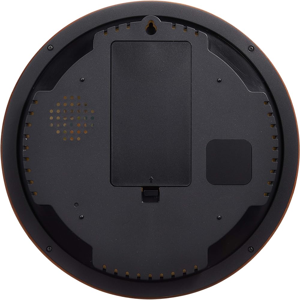 EMPEX Weather Meter Temperature Hygrometer Weather Pal Radio Clock JOY Weather Forecast Function Wall Hanging Made in Japan Brown BW-875