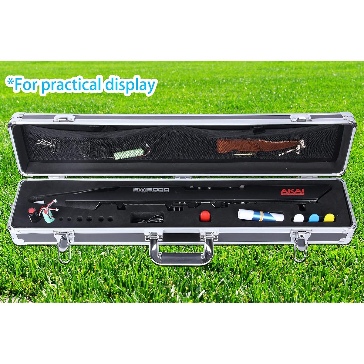 GEEK Professional Hard Case AKAI EWI 4000S 5000 Suitcase Electronic Wind Instrument Case with Handle Full Protection Big Volume EWI Body Battery Accessories (S Size and Single EWI)