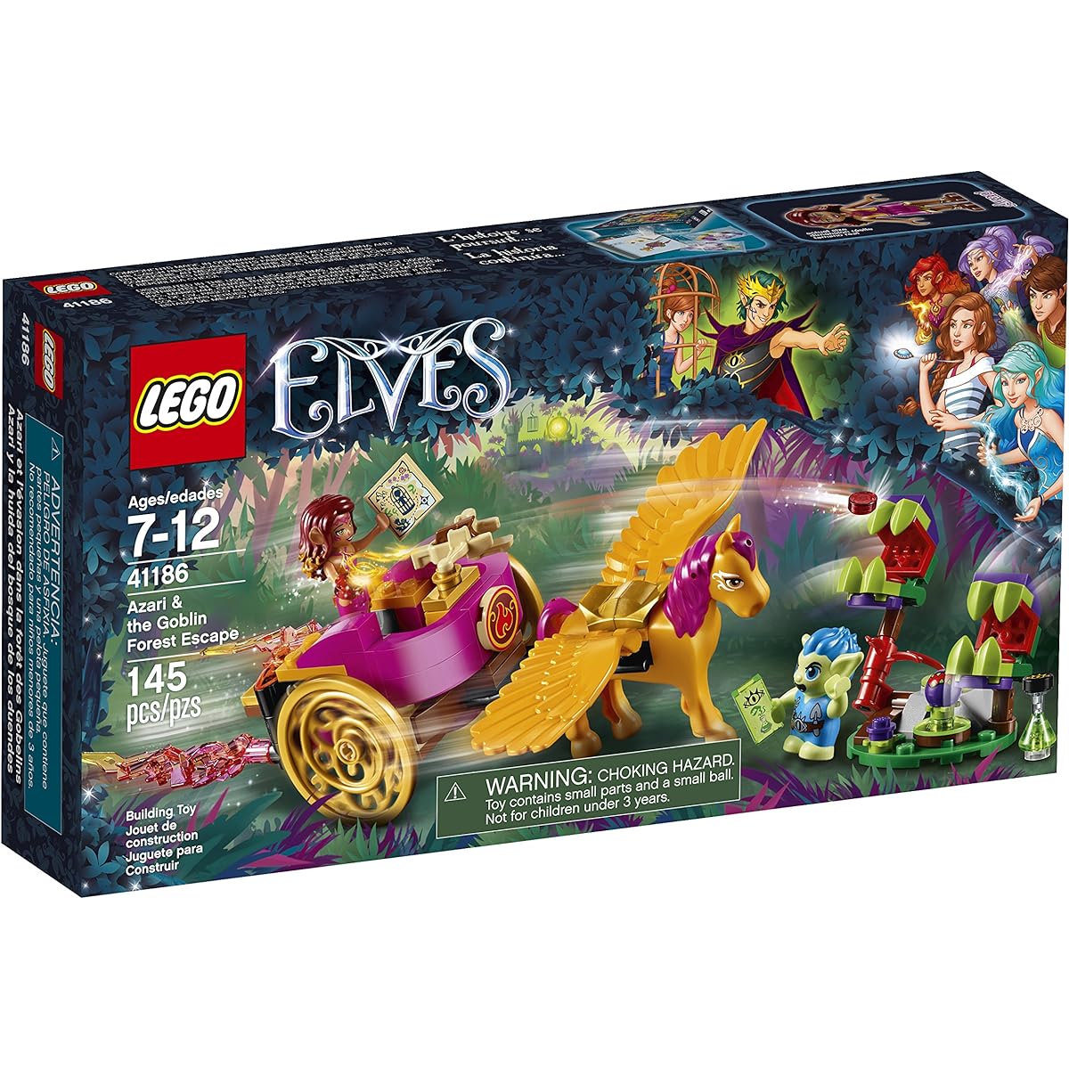 LEGO Elves Azari & the Goblin Forest Escape 41186 Building Kit (145 Piece)