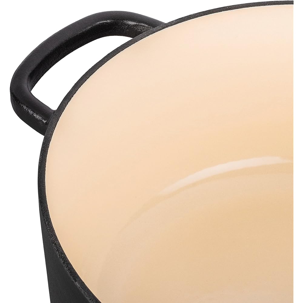 Ballarini "Bellamonte Round 24cm Truffle Black" Two Handed Pot Cast Enamel Pot IH Compatible [Authorized Japanese Product] Z1023-626