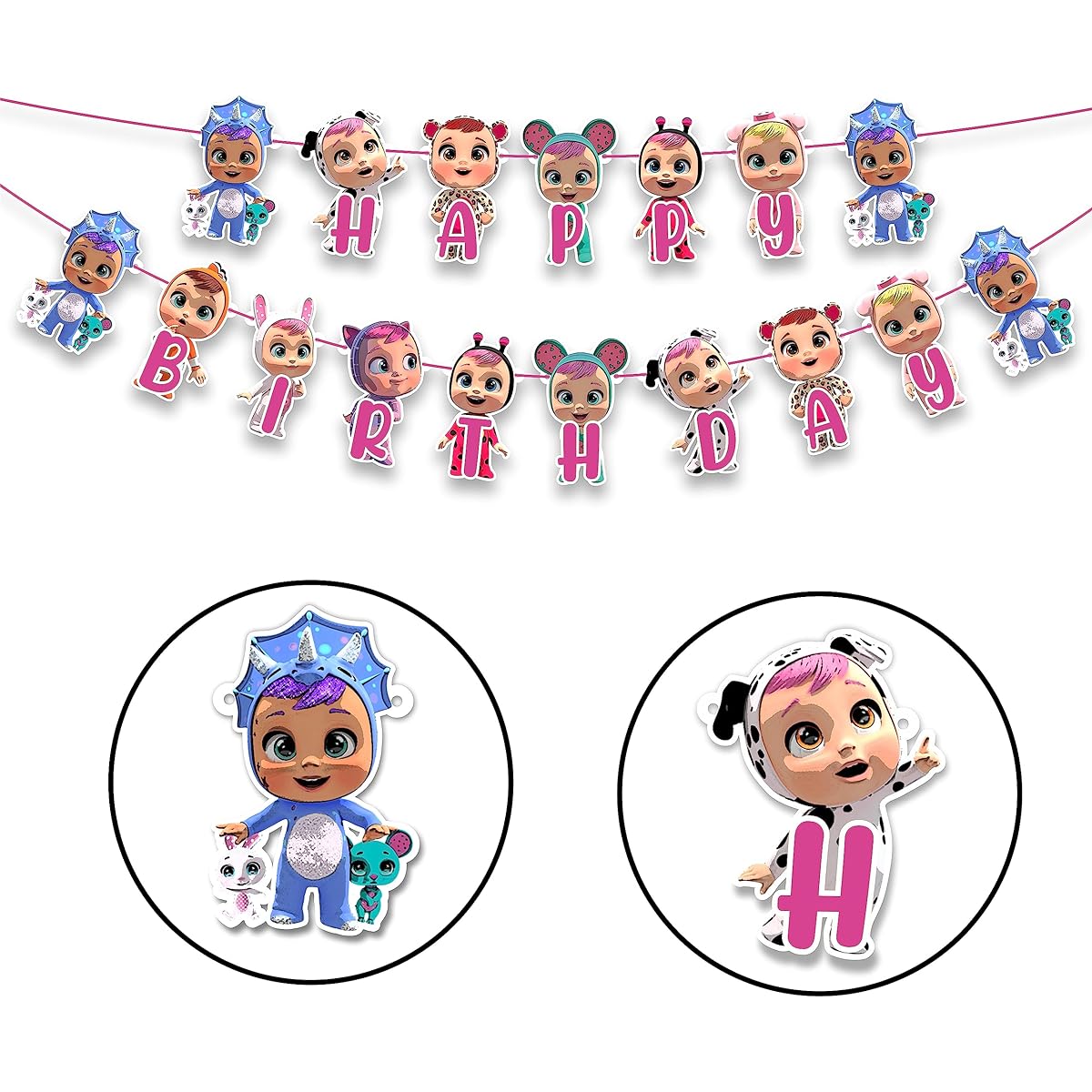 Seyal® Cry Babes Happy Birthday Banner