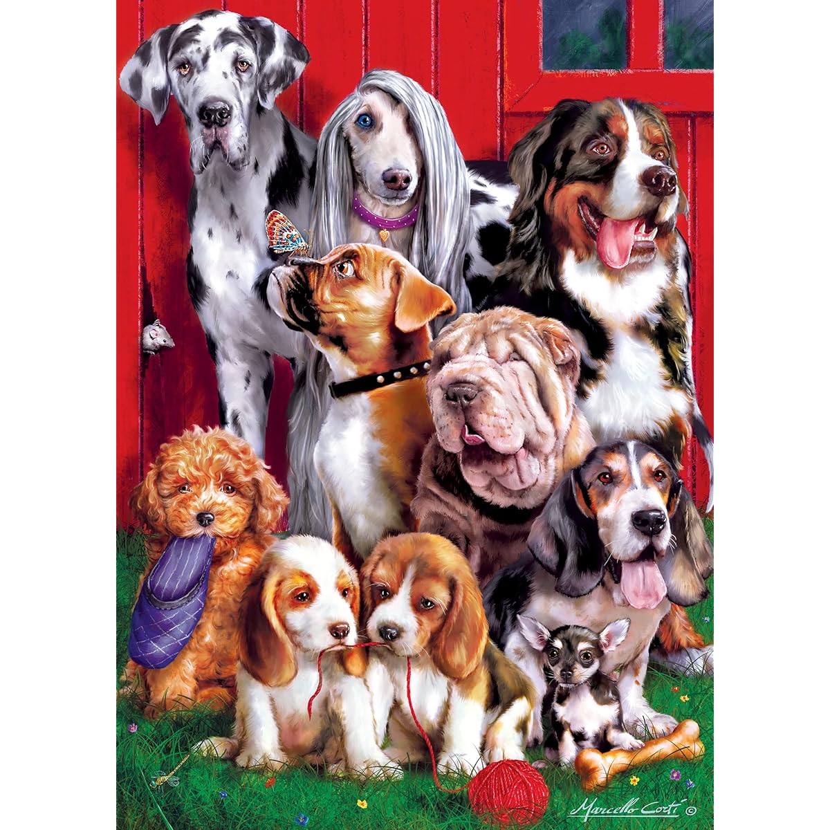 Masterpieces Jigsaw Puzzle 1000 Piece Fluffy Friends Cute Picture Sitting