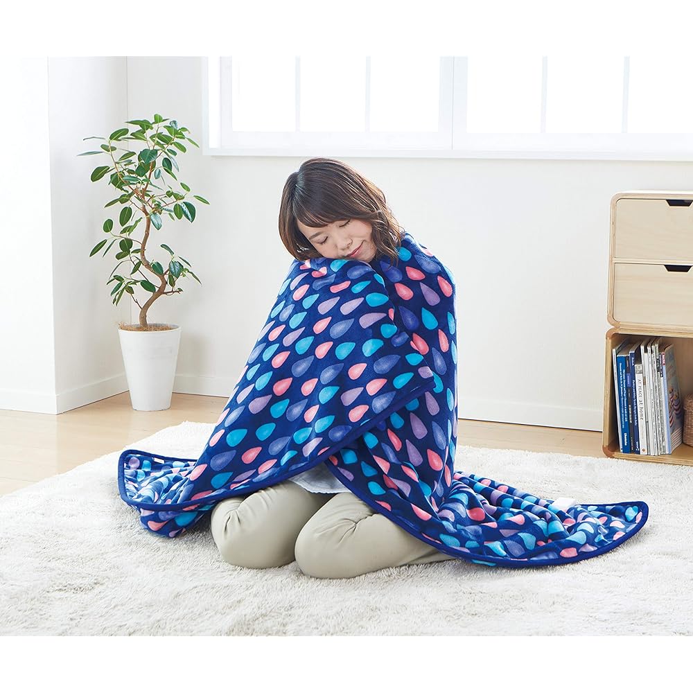 Sugibo Hot Blanket Wide with Stylish Raindrop Design SB20BW13(MB) Midnight Blue