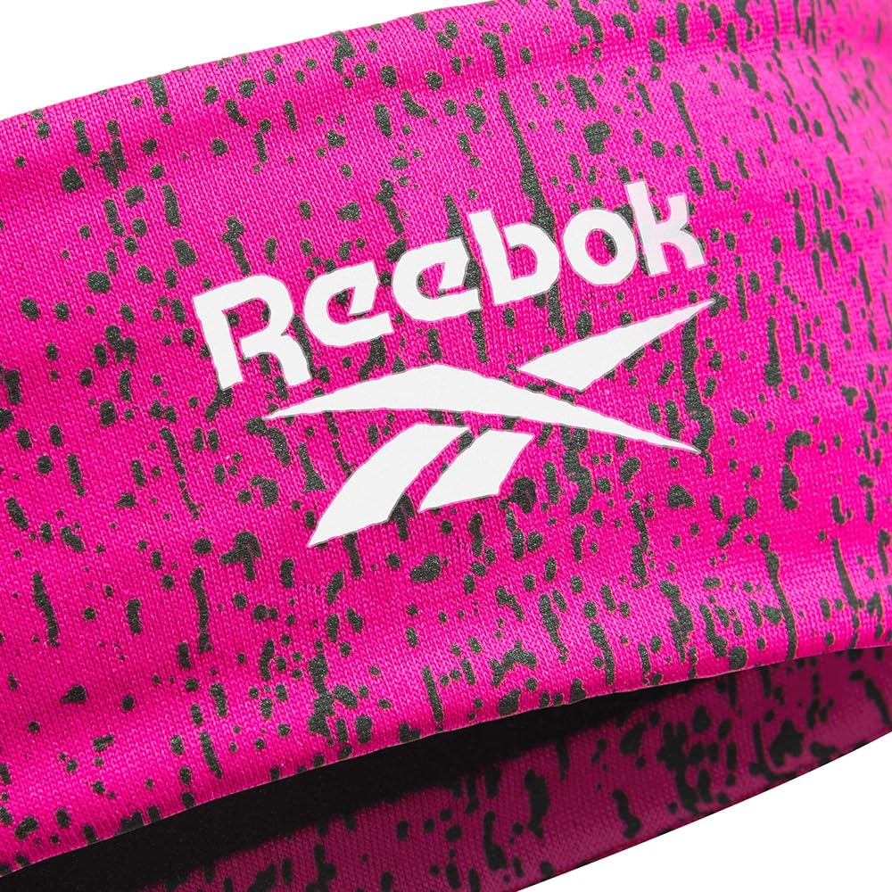 Reebok Hair Band Headband Sports Black Gray Pink Unisex Exercise Running Sweatband Hair Clip Lightweight RAYG-13201