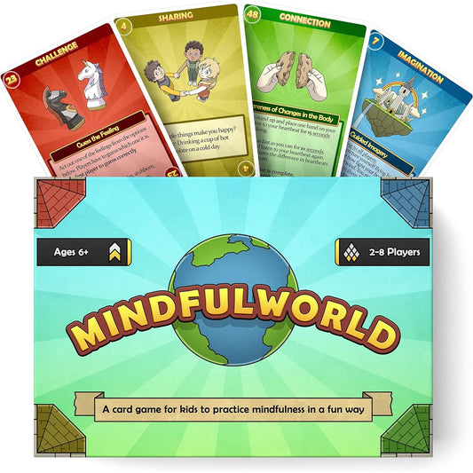 Mindfulworld Mindfulness for Kids - Card Therapy Games Social Emotional Learning Activities for Kids - Social Skills Therapy Games - Mental Health Counseling Anxiety Anger Therapy Games