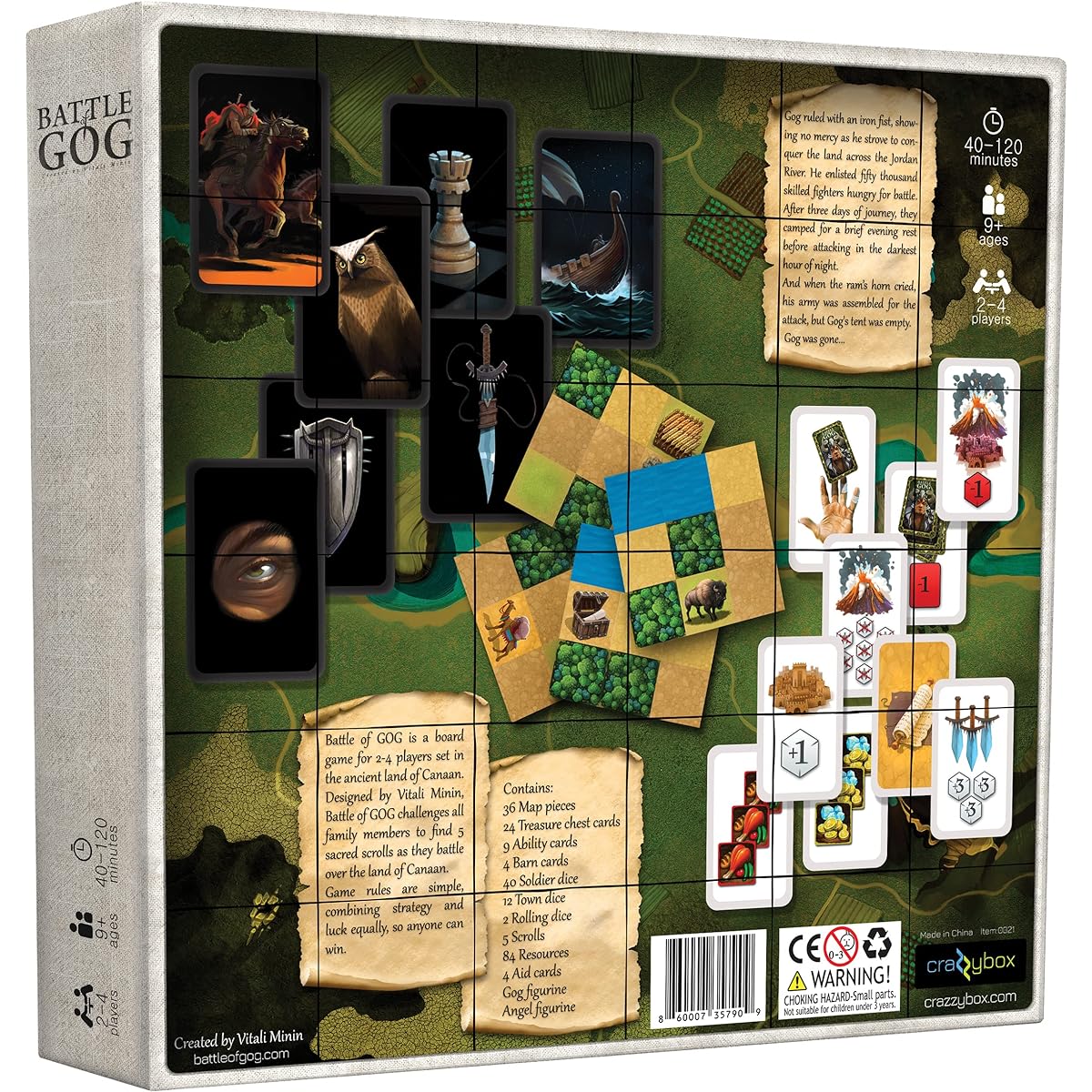 Battle of GOG Board Game Family Board Game for Adults and Families Destiny and Strategy Board Game for 2-4 Players Ages 9+ Average Play Time 40-120 Minutes by Crazzybox