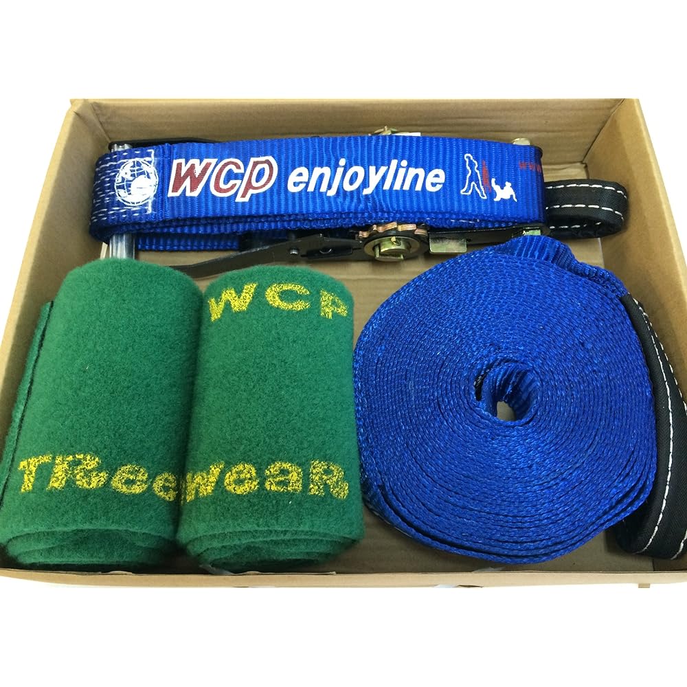 [Slackline] [WCP Slackline] enjoyline 12m (with tree wear) tightrope walker with storage bag for beginners