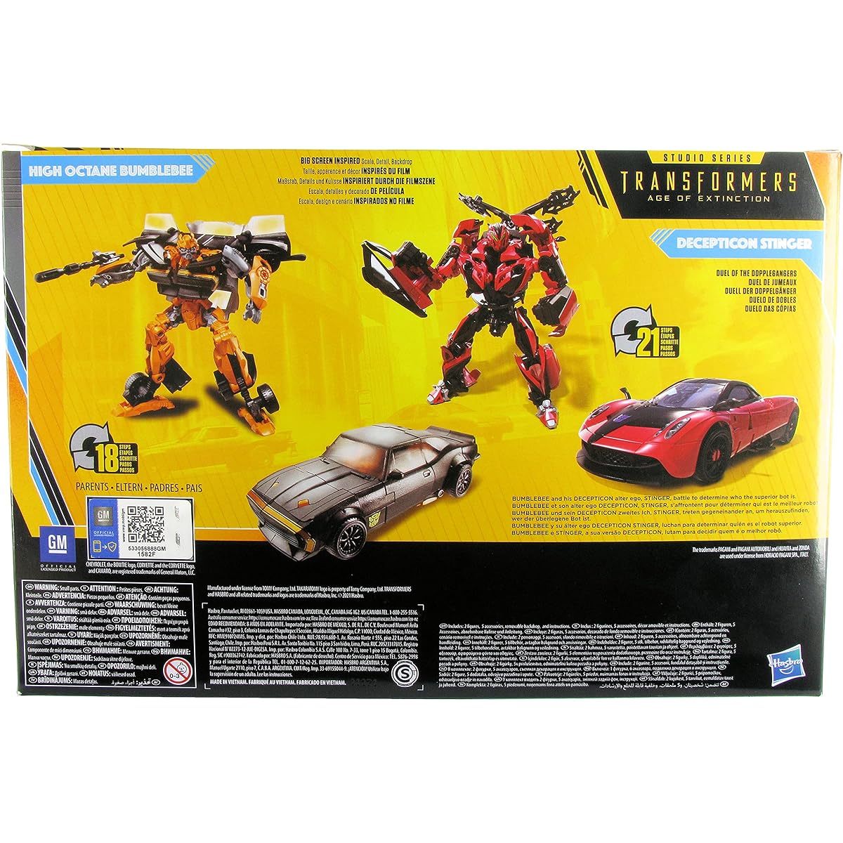 Transformers Buzzworthy Bumblebee Studio Series Deluxe Class 2-Pack #79BB High Octane Bumblebee vs #02BB Decepticon Stinger