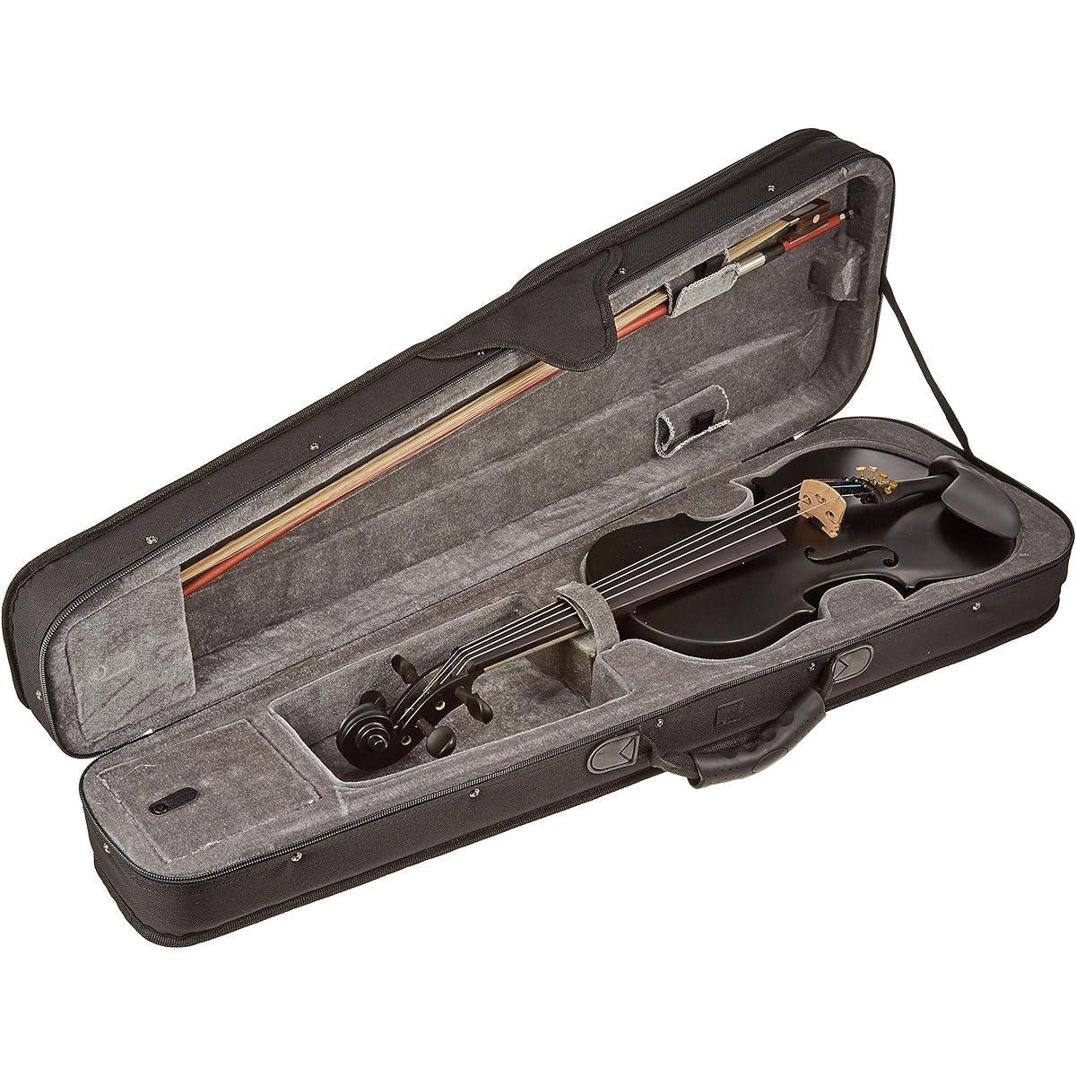 Hallstatt Violin Satin Black V-12/BK 4/4 size violin (regular size)