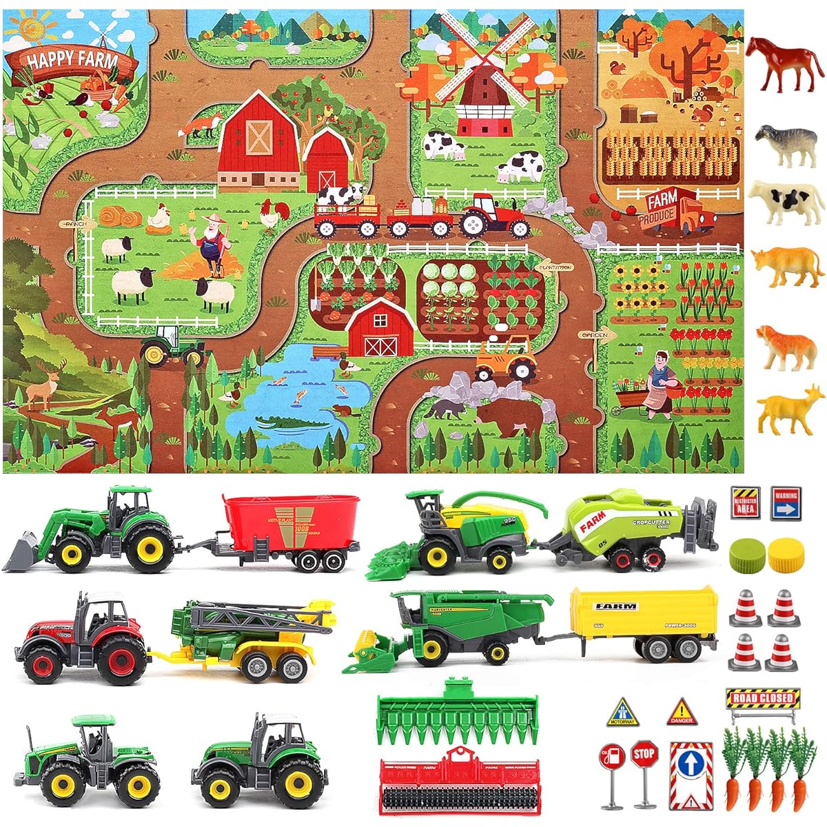 Orient Farm Diecast Tractor Playset Parallel import