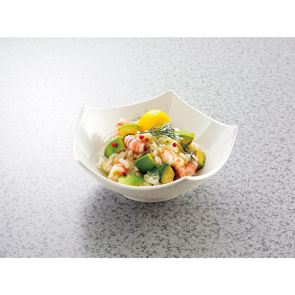 MARUKEI Ball / 12cm Multiball 200ml White Made in Japan Break-resistant Dishwasher Safe Stackable "Crysta" E143 IWD 10 Piece Set [Commercial Set]