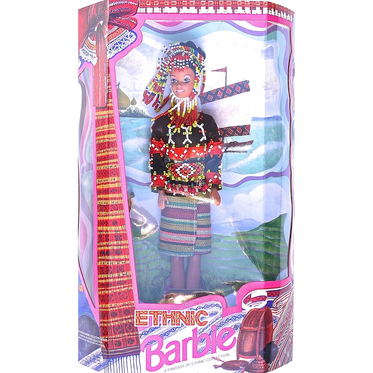 Vintage Filipina Ethnic LE B'laan Barbie in Beaded Headdress (1994)