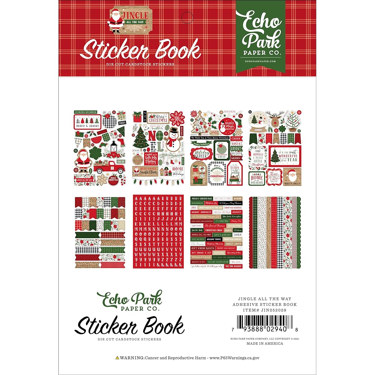 Echo Park Sticker Book-Jingle All The Way -IN252029