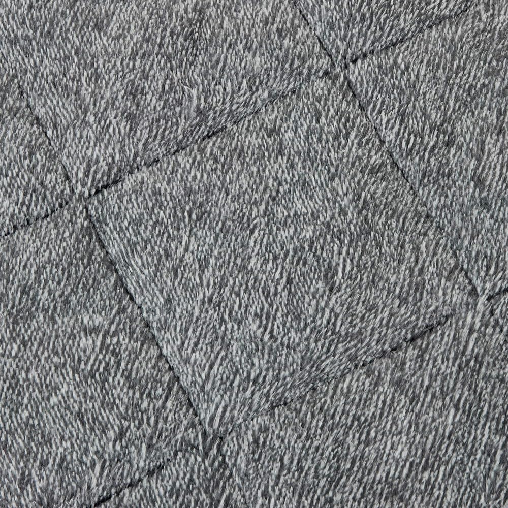 nishikawa [Nishikawa] Warm Pad, Gray, Double, Moisture Absorbent, Heat Generating, Soft Flannel, Antibacterial, Odor Resistant, Heat Wiz, Heathered, PM28592064GR