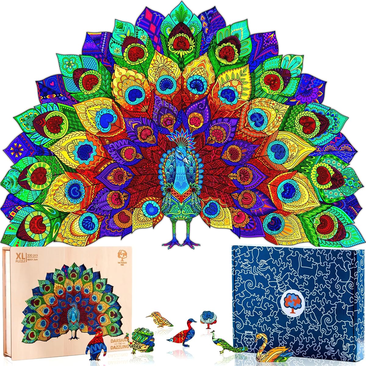Peacok Wooden Jigsaw Puzzle for Adults